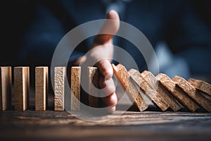 Business strategy effective interventions to prevent the domino effect of risks and failures