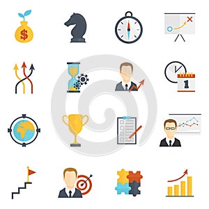 Business Strategy Planning Icons