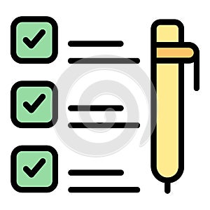 Business study icon vector flat