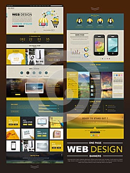 Business style one page website design