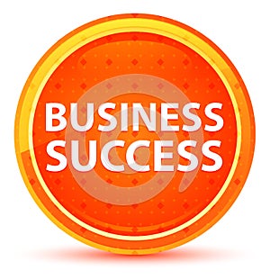 Business Success Natural Orange Round Button