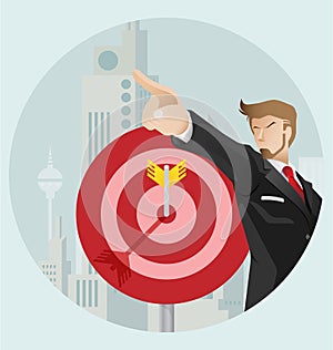 Business success vector-vector illustration symbolic of business success