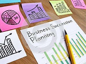 Business Succession Planning is shown on the photo using the text