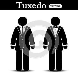 Business suit and Tuxedo suit ( stick man wear business suit and tuxedo suit )