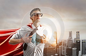 Business super hero