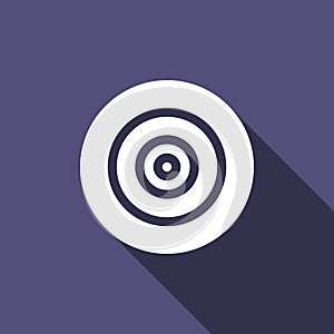 Business Target, Business Goal, Bullhorn Flat Icon Simple Style