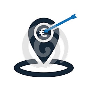 Business target icon