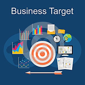 Business target illustration.