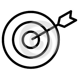 Business Target Isolated Vector icon which can easily modify or edit