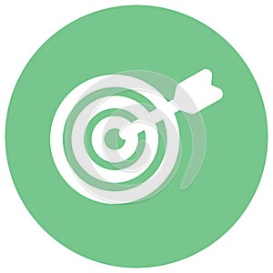 Business Target Isolated Vector icon which can easily modify or edit