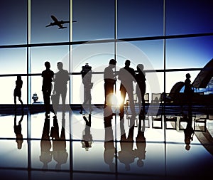 Business Team Airport Journey Travel Concept