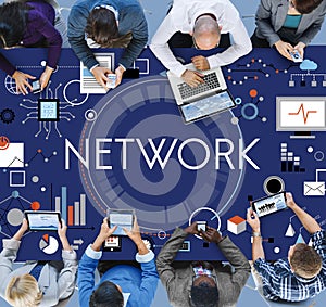 Business Team Connection Technology Networking Concept