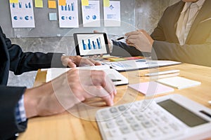 Business team discussing in a meeting room