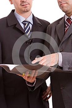 Business team discussing new project