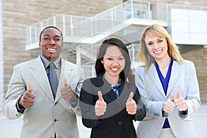 Business Team (Focus on Asian Woman)