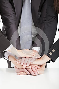 Business team with hand together