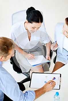 Business team having discussion in office