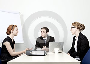 Business team having a meeting