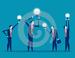 Business team with ideas working. Concept business vector illustration,Teamwork, Office worker
