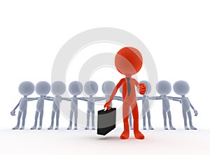 Business team leader, boss