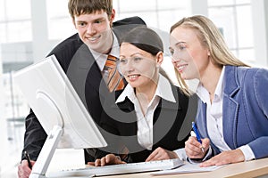 Business team at a meeting