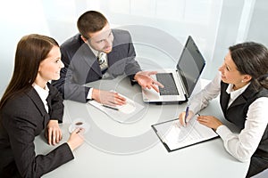 Business team at a meeting