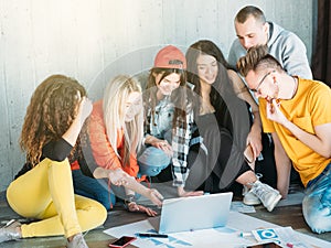 Business team meeting strategy millennials diverse