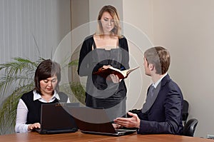 Business team in office