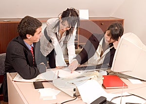 Business team at office photo