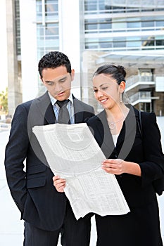 Business Team at Office Building