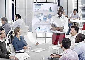 Business Team Profit Statistical Meeting Concept photo