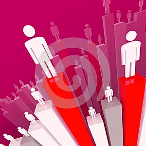 Business team stat background