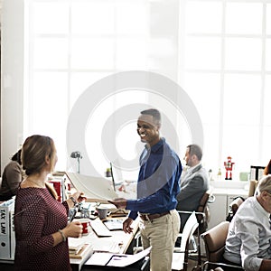 Business Team Working Office Worker Concept