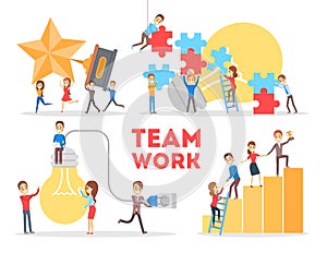 Business teamwork concept. Idea of partnership and cooperation