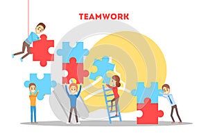 Business teamwork concept. Idea of partnership and cooperation