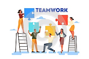 Business teamwork concept. Idea of partnership and cooperation.