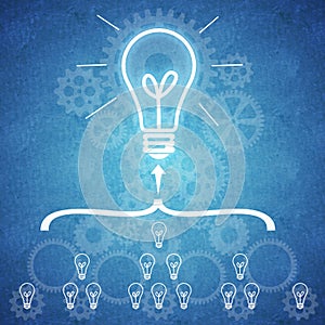 Business teamwork and innovation