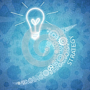 Business teamwork and innovation