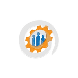 Business teamwork vector icon illustration