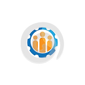 Business teamwork vector icon illustration