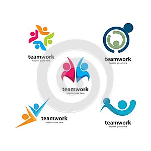 Business teamwork vector icon