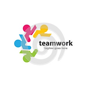 Business teamwork vector icon