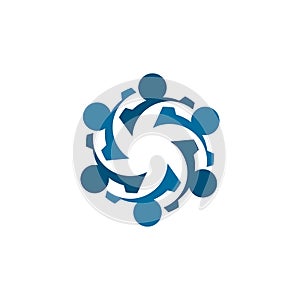 Business teamwork vector icon