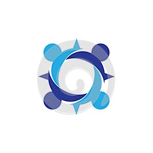 Business teamwork vector icon