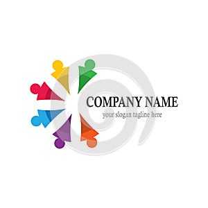 Business teamwork vector icon