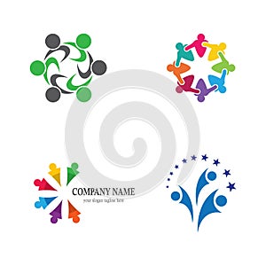 Business teamwork vector icon