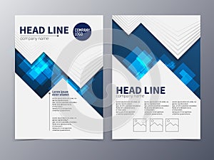 business and technology brochure design template vector tri-fold