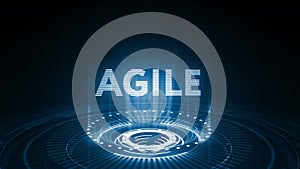 Business, Technology, Internet and network concept. Agile Software Development