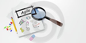 Business, Technology, Internet and network concept. Agile Software Development