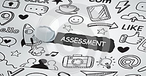 Business, Technology, Internet and network concept. Assessment analysis evaluation measure